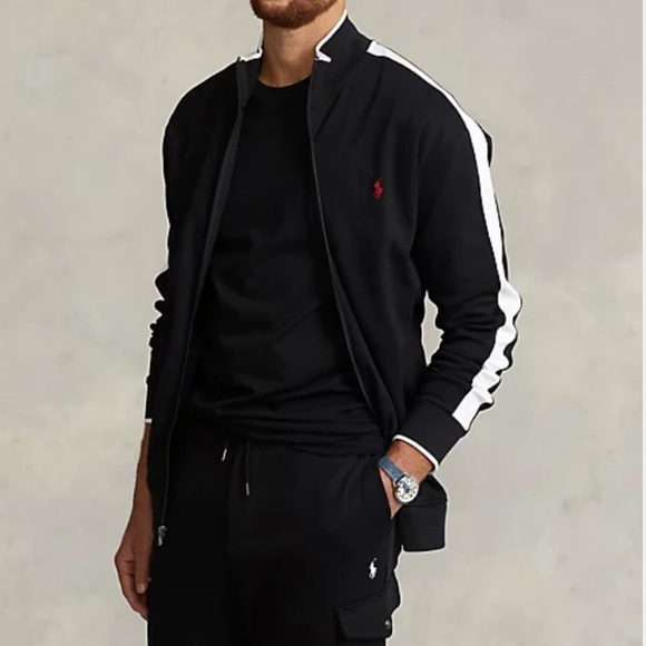 POLO RALPH LAUREN Interlock Track Jacket Black Size 4XLT NEW - Picture 2 of 12
